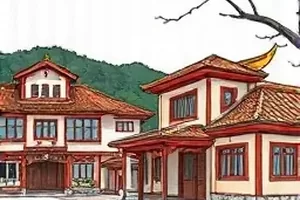 《像素与麦田》封面，方块麦浪与像素化云层