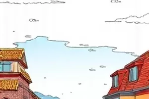 《纸上长街》封面，折纸街道与铅笔记号