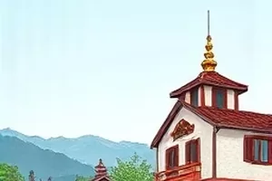 《旧书店的夏天》封面，木质书架与暖光台灯